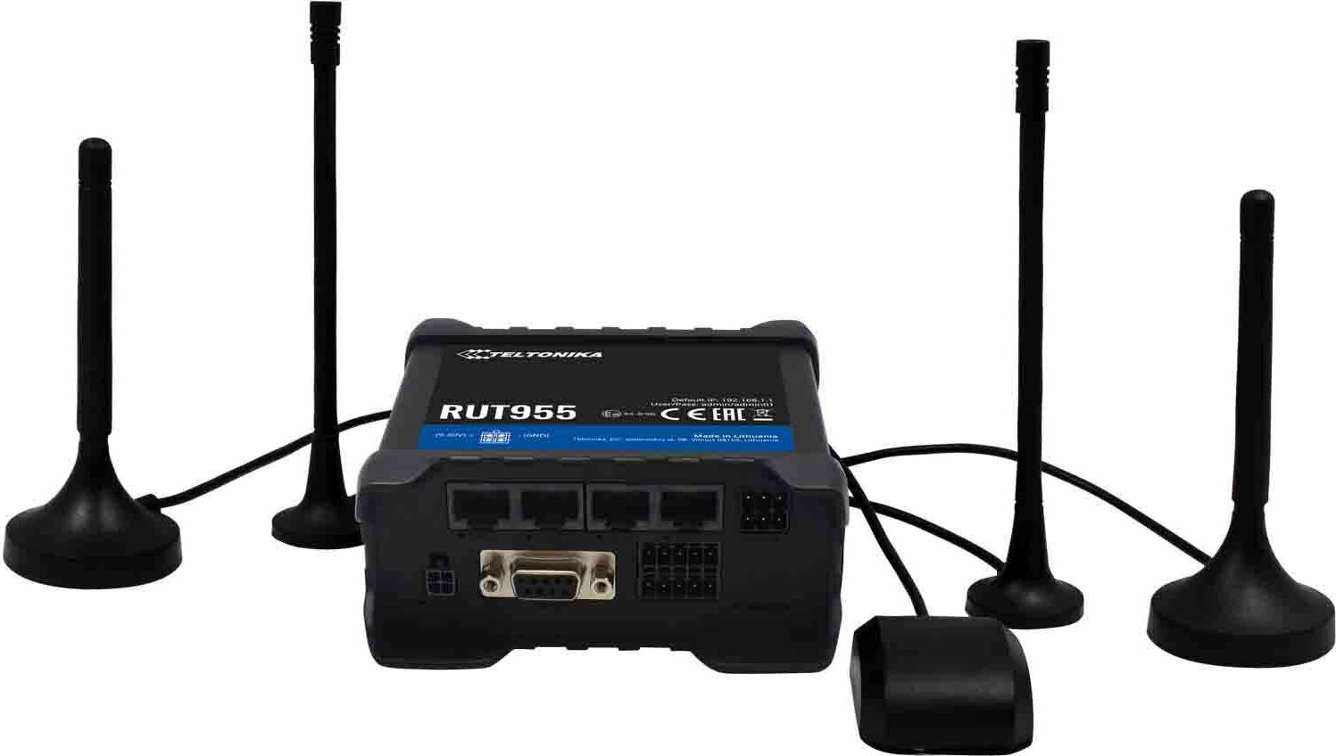 Teltonika RUT955 Ασύρματο 4G Mobile Router Wi‑Fi 5 με 3 Θύρες Ethernet