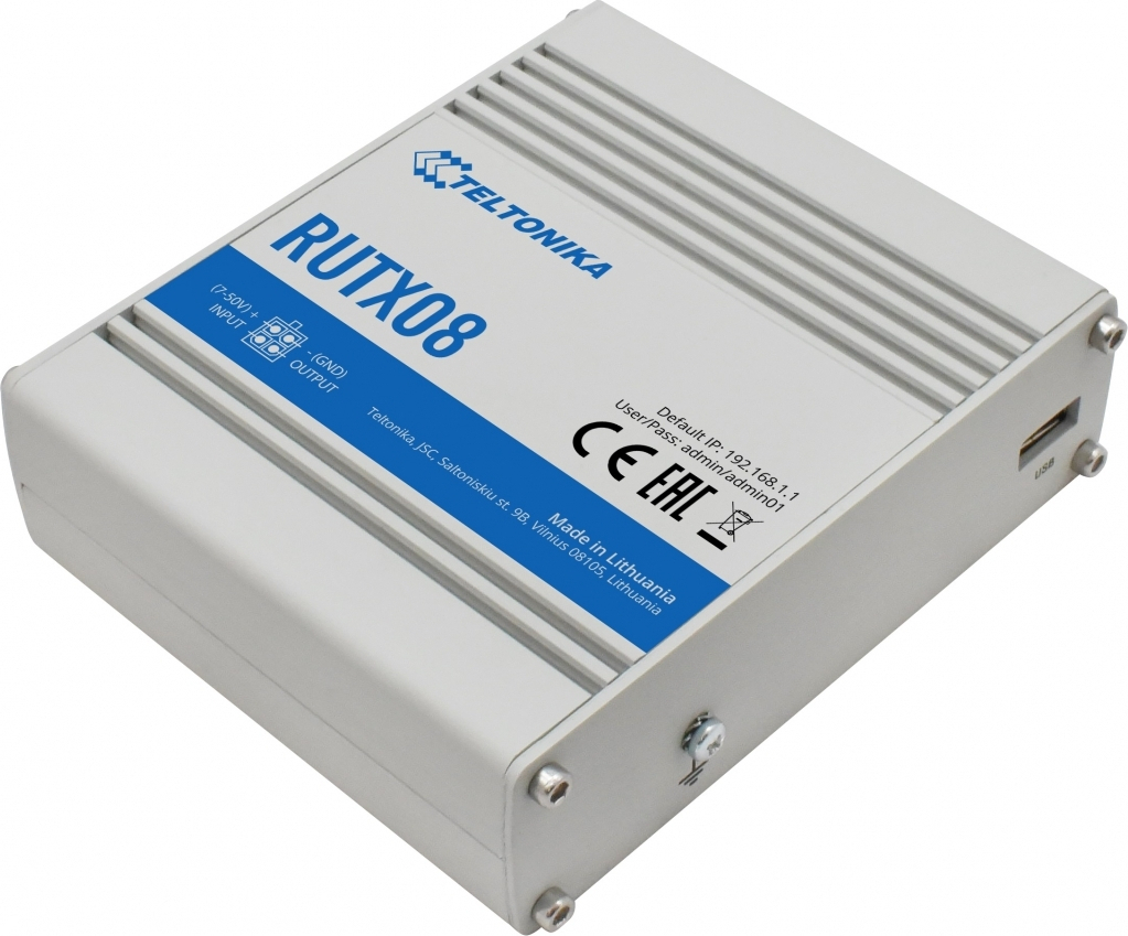 Teltonika RUTX08 Ασύρματο Router Wi‑Fi 5 με 4 Θύρες Gigabit Ethernet