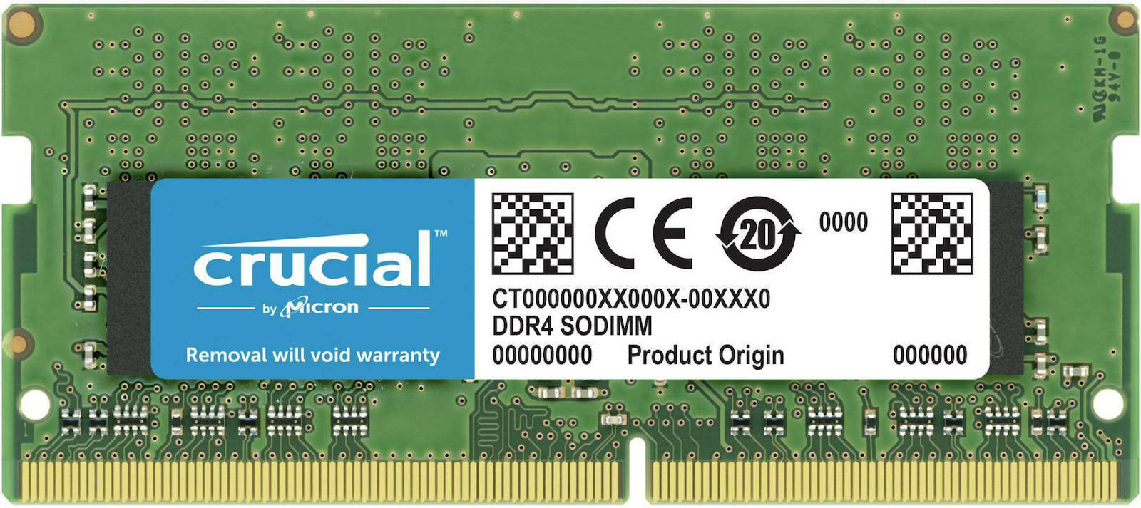 Crucial 8GB DDR4 RAM με Ταχύτητα 3200 για Laptop