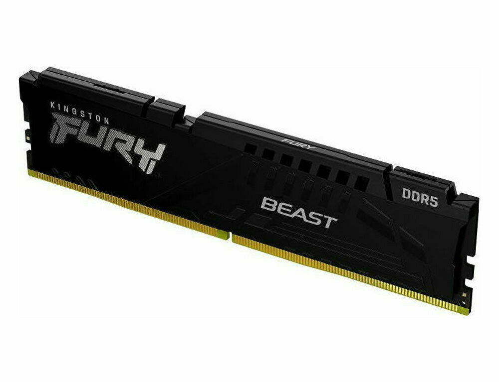 Kingston Fury Beast 32GB DDR5 RAM με 2 Modules (2x16GB) και Ταχύτητα 5200 για Desktop (KF552C40BBK2-32)