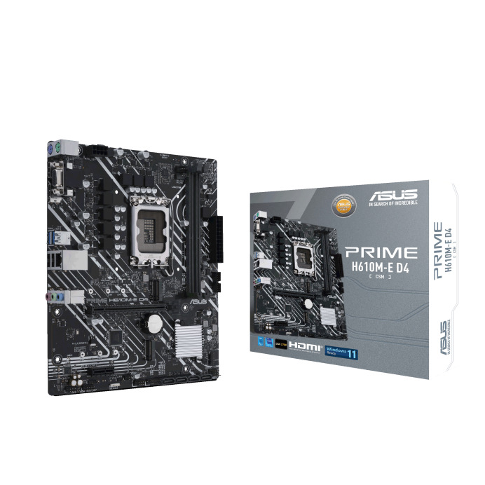 Asus Prime H610M-E D4-CSM Motherboard Micro ATX με Intel 1700 Socket