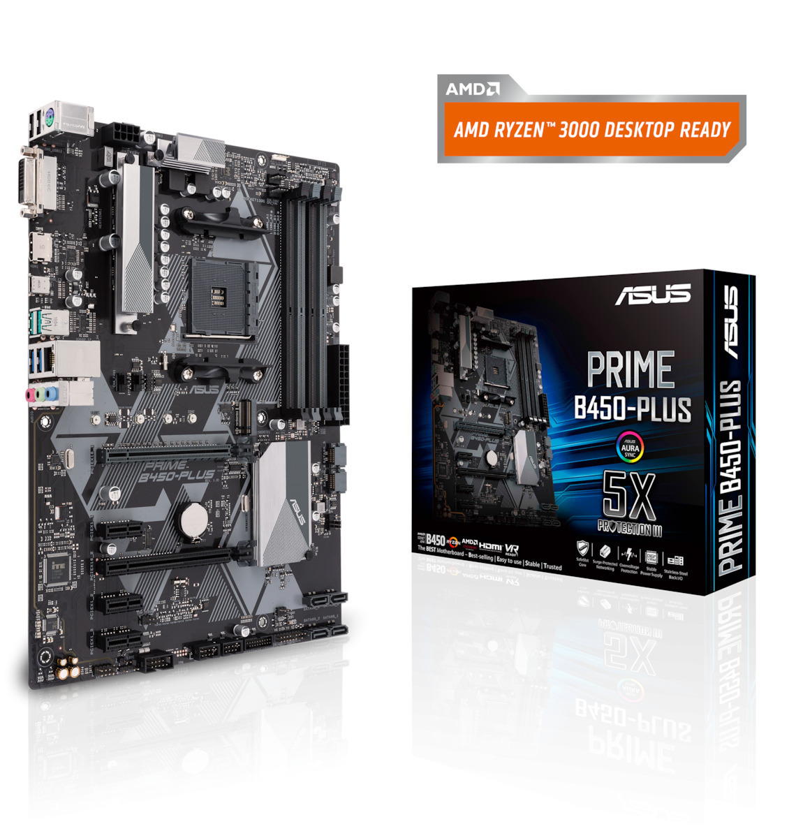 Asus Prime B450-Plus Motherboard ATX με AMD AM4 Socket