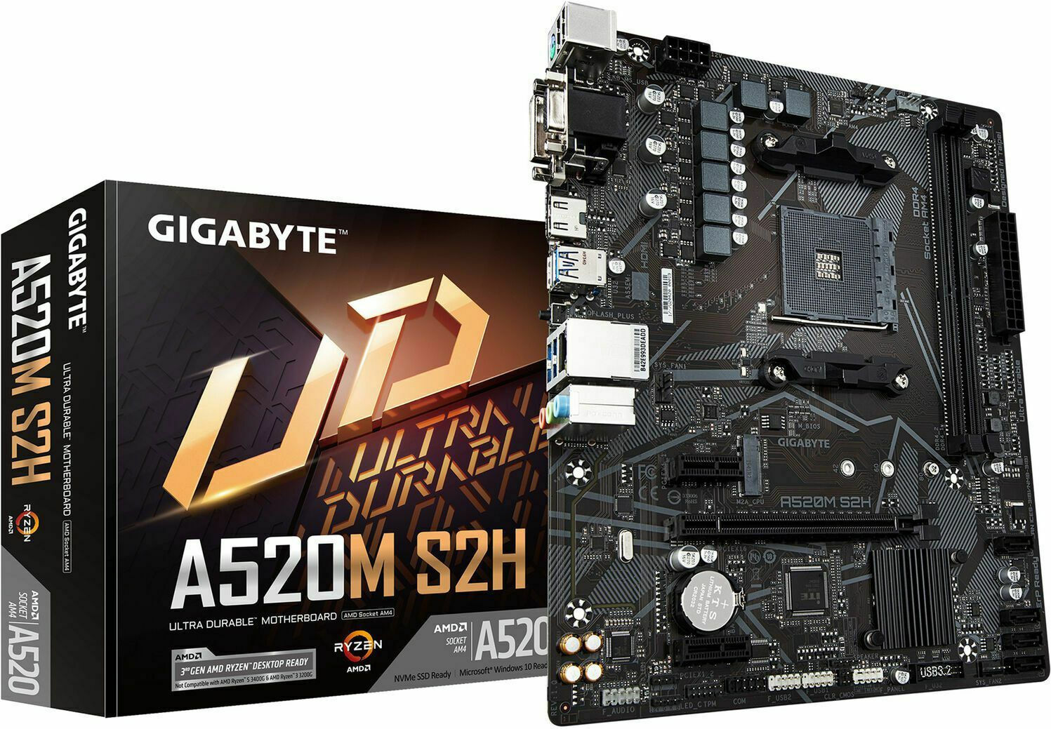 Gigabyte A520M S2H Motherboard Micro ATX με AMD AM4 Socket