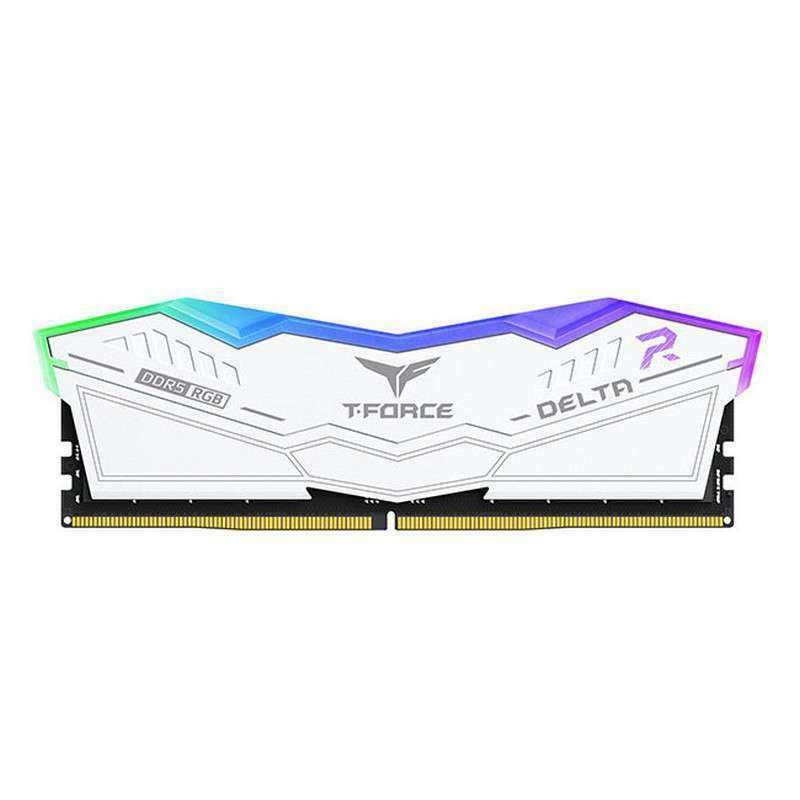 TeamGroup Delta RGB White 32GB DDR5 RAM με Ταχύτητα 6400 για Desktop
