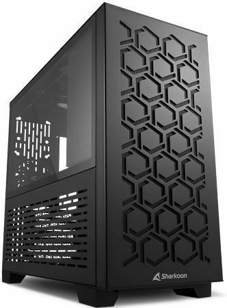 Sharkoon MS-Y1000 Midi Tower Κουτί Υπολογιστή με Πλαϊνό Παράθυρο Μαύρο