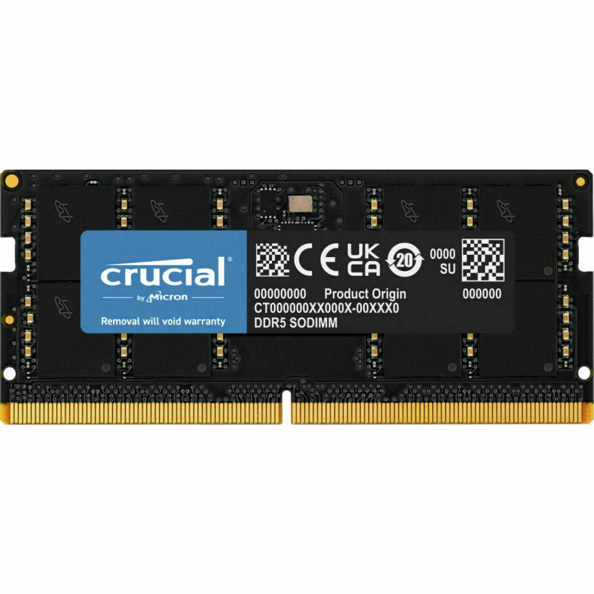 Crucial 8GB DDR5 RAM με Ταχύτητα 4800 για Laptop (CT8G48C40S5)