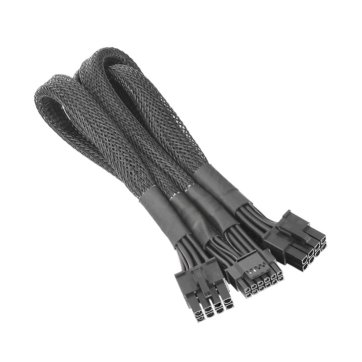 Thermaltake 2x 8-Pin PCIe – 12+4pin 12VHPWR Cable 0.6m Μαύρο (AC-063-CN1NAN-A1)