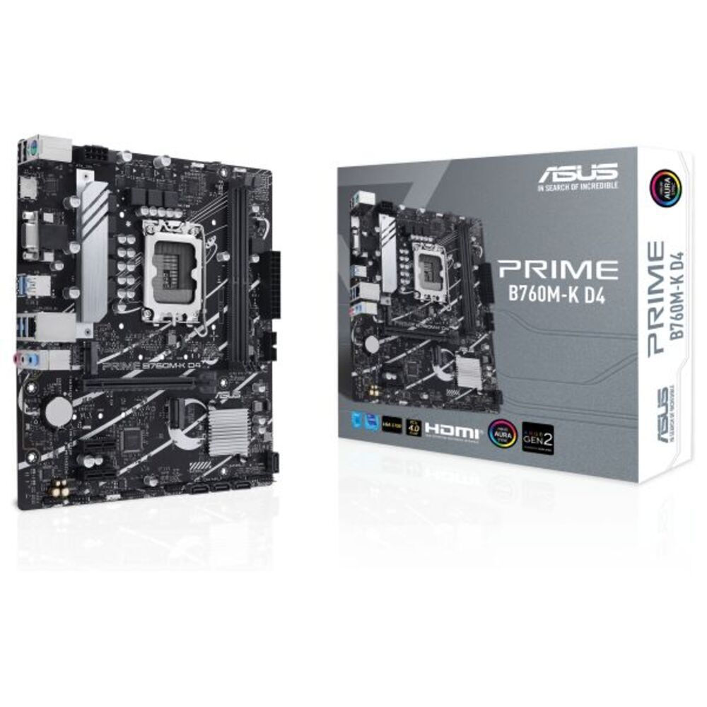 Asus PRIME B760M-K D4 Motherboard Micro ATX με Intel 1700 Socket