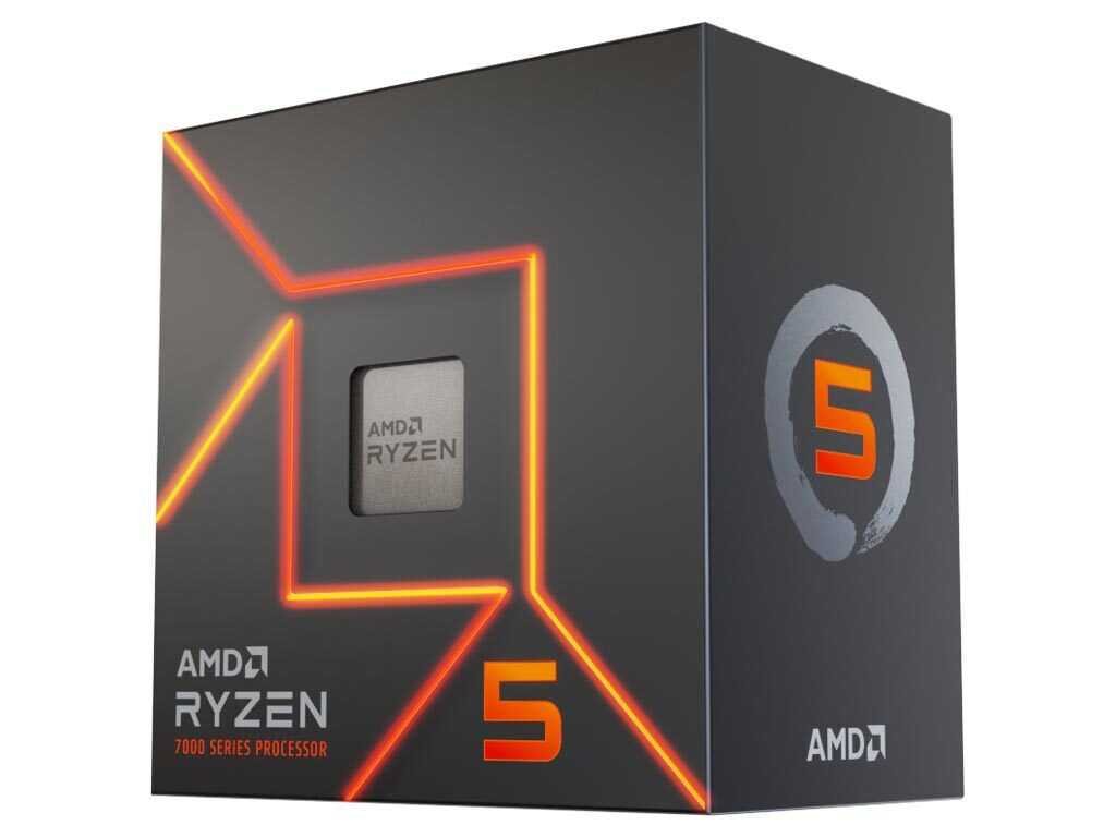 AMD Ryzen 5 7600 3.8GHz Επεξεργαστής 6 Πυρήνων για Socket AM5 σε Κουτί με Ψύκτρα