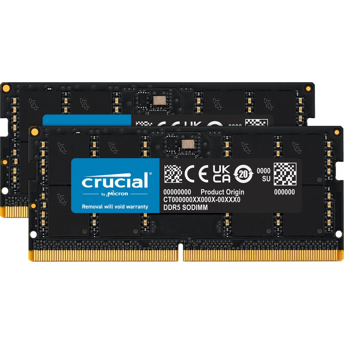 Crucial 32GB DDR5 RAM με 2 Modules (2x16GB) και Ταχύτητα 5600 για Desktop