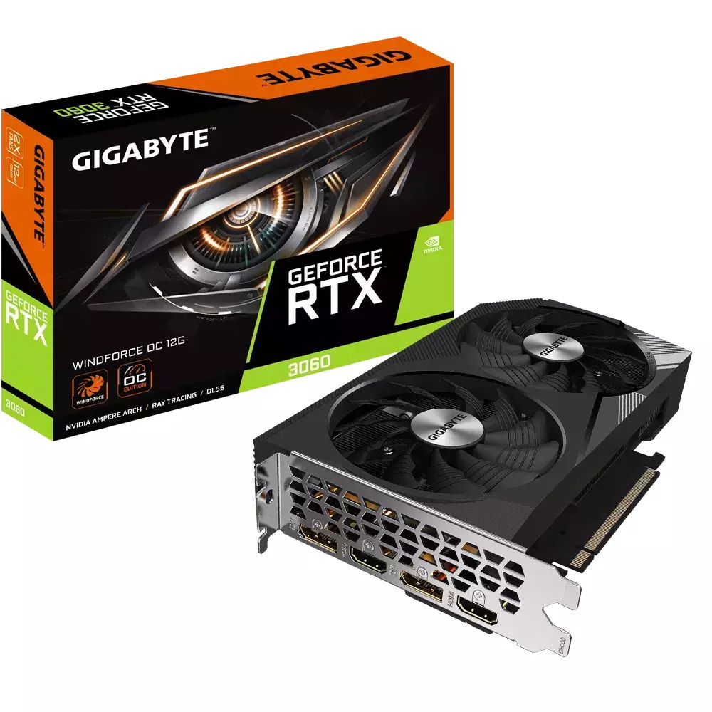 Gigabyte GeForce RTX 3060 12GB GDDR6 Windforce OC rev. 2.0 Κάρτα Γραφικών