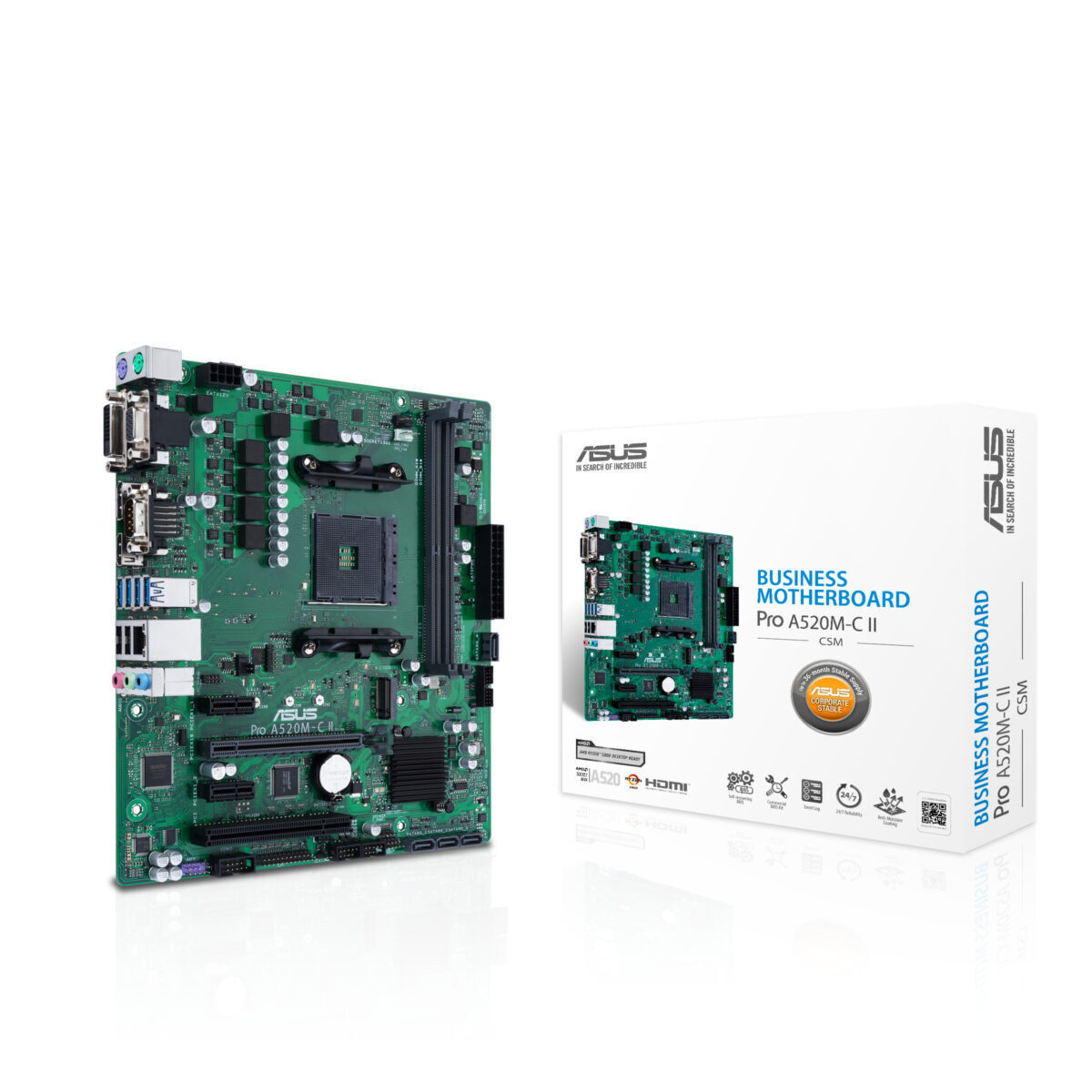 Asus Pro A520M-C II/CSM Motherboard Micro ATX με AMD AM4 Socket