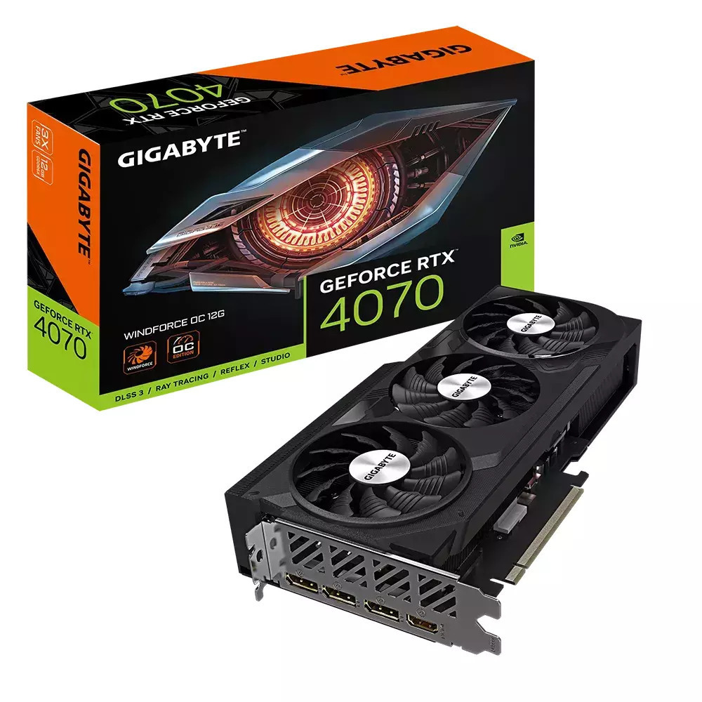Gigabyte GeForce RTX 4070 12GB GDDR6X Windforce OC Κάρτα Γραφικών