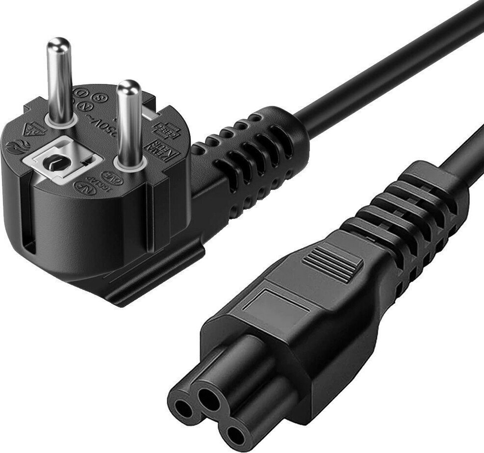 Manhattan IEC C5 – Schuko Cable 1.8m Μαύρο (371131)