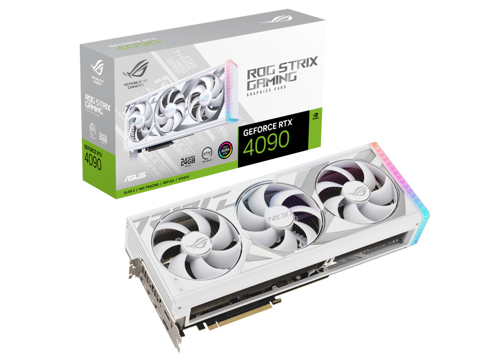 Asus GeForce RTX 4090 24GB GDDR6X ROG Strix White Edition Κάρτα Γραφικών