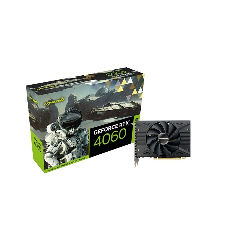 Manli GeForce RTX 4060 8GB GDDR6 Κάρτα Γραφικών (M-NRTX4060/6RGHPPP-M1562)