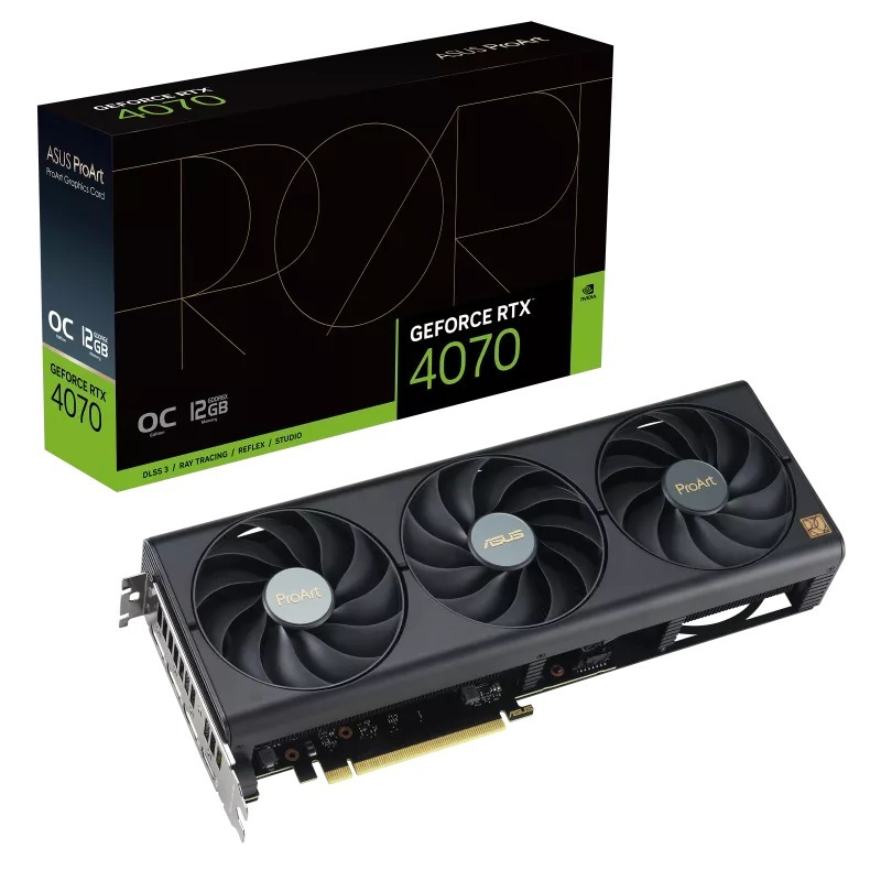 Asus GeForce RTX 4070 12GB GDDR6X ProArt OC edition Κάρτα Γραφικών (90YV0J11-M0NA00)