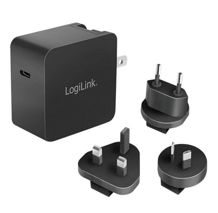 LogiLink Φορτιστής Χωρίς Καλώδιο με Θύρα USB-C Μαύρος (PA0302)