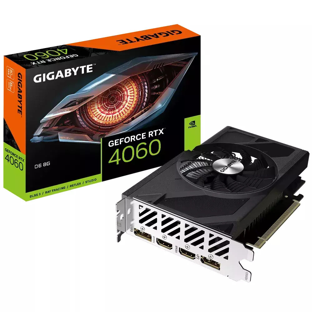 Gigabyte GeForce RTX 4060 8GB GDDR6 D6 Κάρτα Γραφικών (GV-N4060D6-8GD)