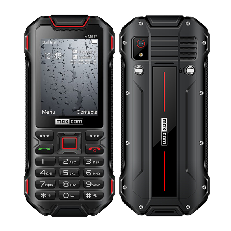 Maxcom Strong MM917 (Dual Sim) 2.4″ Water-dust proof IP68 με Bluetooth, Φακό, Ραδιόφωνο και Κάμερα Μαύρο