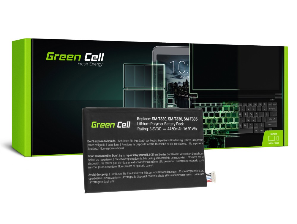 Μπαταρία Green Cell TAB43 Τύπου EB-BT330FBU Samsung Galaxy Tab 4 8.0 T330 T331 T337 3350 mAh