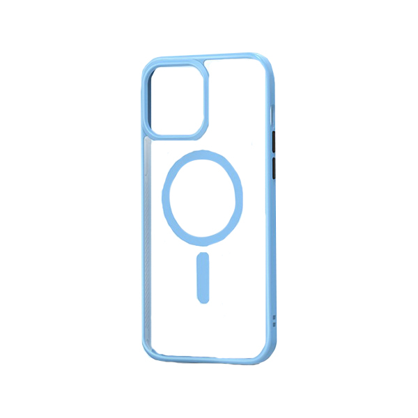 iS TPU MAG FRAME IPHONE 11 trans blue backcover