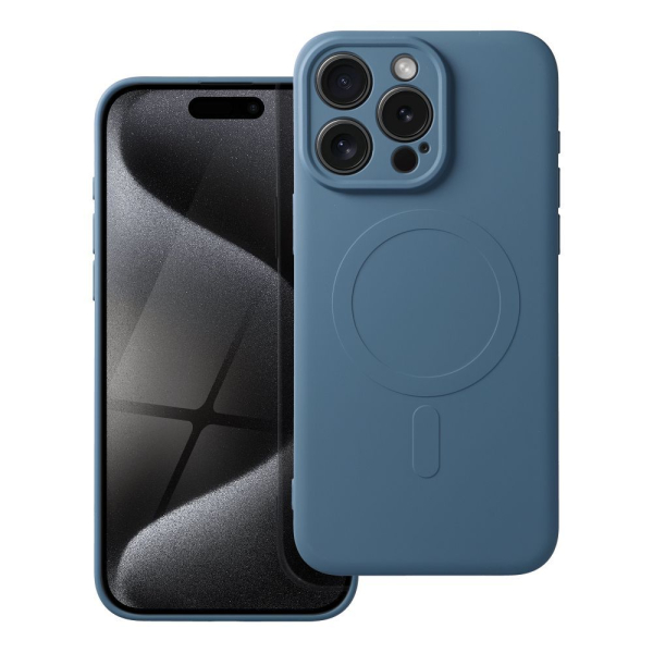 iS TPU SILICONE MAG IPHONE 15 PRO MAX blue backcover