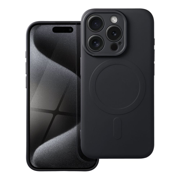 iS TPU SILICONE MAG IPHONE 15 PRO black backcover