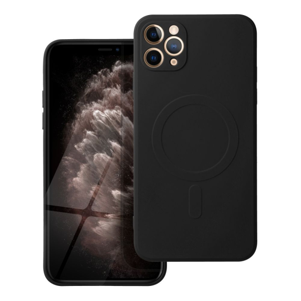iS TPU SILICONE MAG IPHONE 11 PRO MAX black backcover