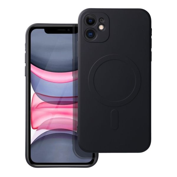 iS TPU SILICONE MAG IPHONE 11 black backcover