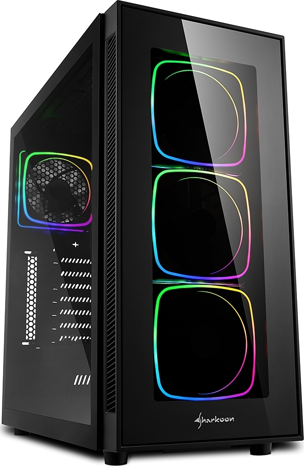 Sharkoon TG6 RGB Gaming Midi Tower Κουτί Υπολογιστή με Πλαϊνό Παράθυρο Μαύρο