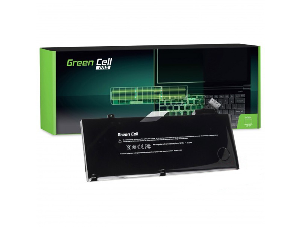 Μπαταρία Green Cell AP06 για Apple Macbook Pro 13 A1278 (Mid 2009, Mid 2010, Early 2011, Late 2011, Mid 2012) / 11,1V 4400mAh