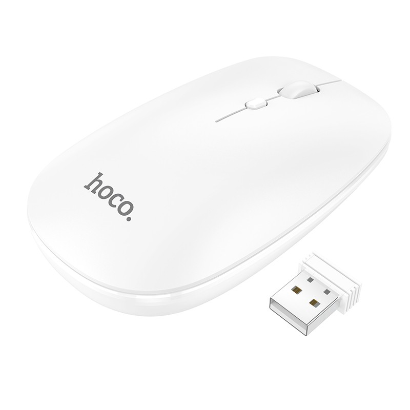 Bluetooth Ποντίκι Hoco GM15 Business Wireless Mouse με 3 Πλήκτρα Λευκό DPI 800-1200-1600