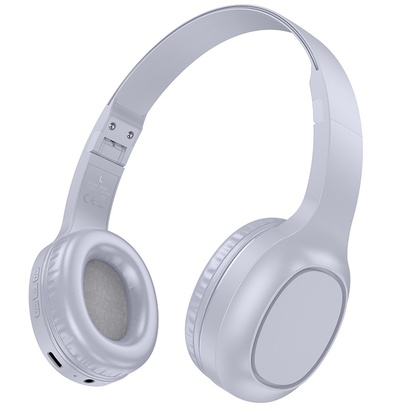 Wireless Ακουστικά Stereo Hoco W46 Charm V5.3 200mAh AUX Μπλε
