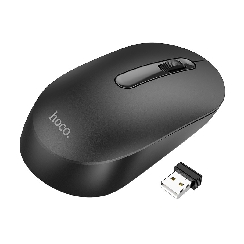 Bluetooth Ποντίκι Hoco GM14 Platinum Business Wireless Mouse με 3 Πλήκτρα DPI 1200 Μαύρο