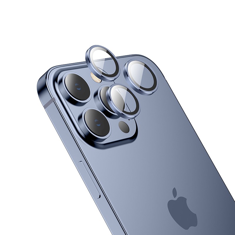 Προστασία Κάμερας Hoco 3D Metal V13 για Apple iPhone 15 Pro / iPhone 15 Pro Max Dark Blue
