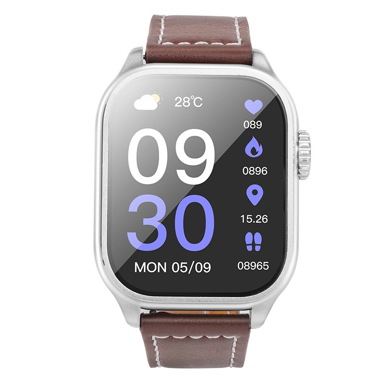 Smartwatch Hoco Y17 IP67 IPS Οθόνη 2.03″ 300mAh V5.0 με Δυνατότητα Κλήσεων Ασημί