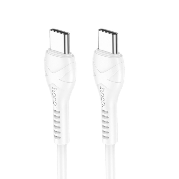 HOCO DATA CABLE TYPE C TO TYPE C X37 27W PD 1m white