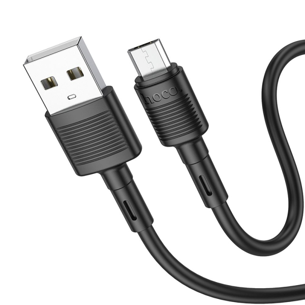HOCO USB TO MICRO USB DATA CABLE 1m 2,4A X83 black