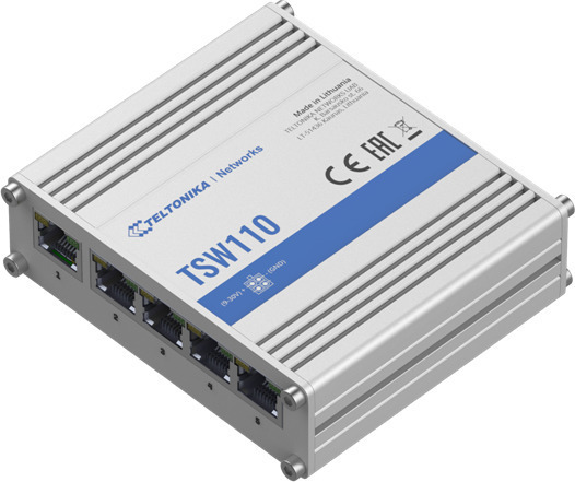 Teltonika TSW110 Unmanaged L2 Switch με 5 Θύρες Gigabit (1Gbps) Ethernet