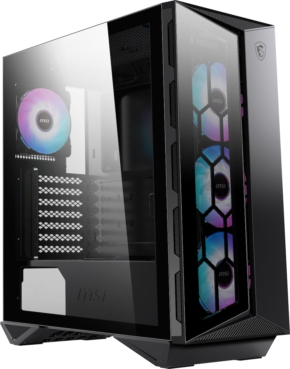 MSI MPG Gungnir 110R Gaming Midi Tower Κουτί Υπολογιστή με Πλαϊνό Παράθυρο και RGB Φωτισμό Μαύρο