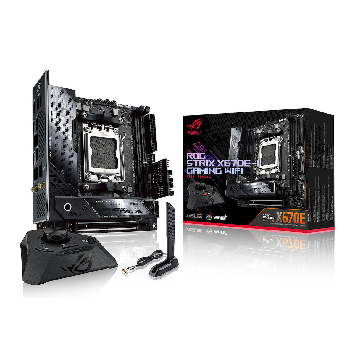 Asus ROG STRIX X670E-I Gaming WIFI Motherboard Mini ITX με AMD AM5 Socket