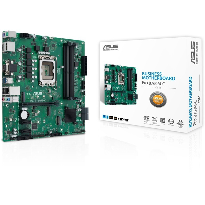 Asus Pro B760M-C-CSM Motherboard Micro ATX με Intel 1700 Socket