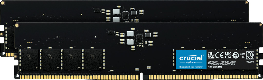 DDR5 64GB KIT 2x32GB PC 5600 Crucial CT2K32G56C46U5
