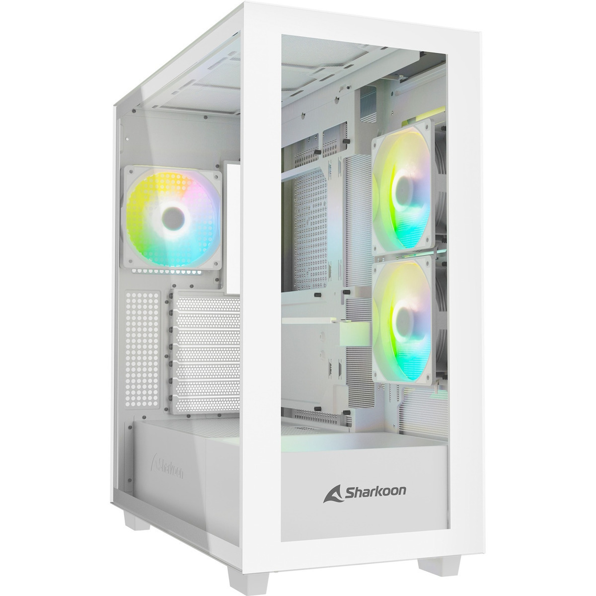 PC- Gehäuse Sharkoon Rebel C60 RGB White