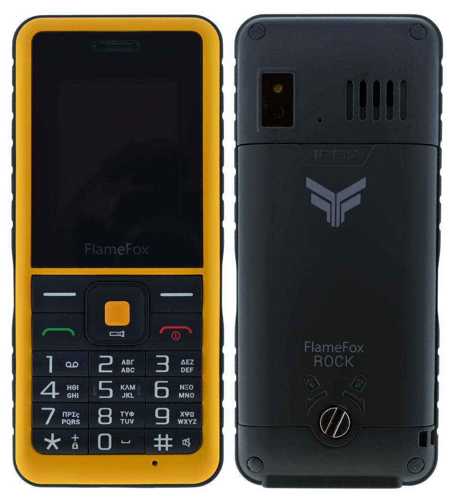 FlameFox Rock (Dual Sim) 1.77″ IP67 με Κάμερα, Bluetooth, Φακό, Μπαταρία Li-Ion 1000mAh