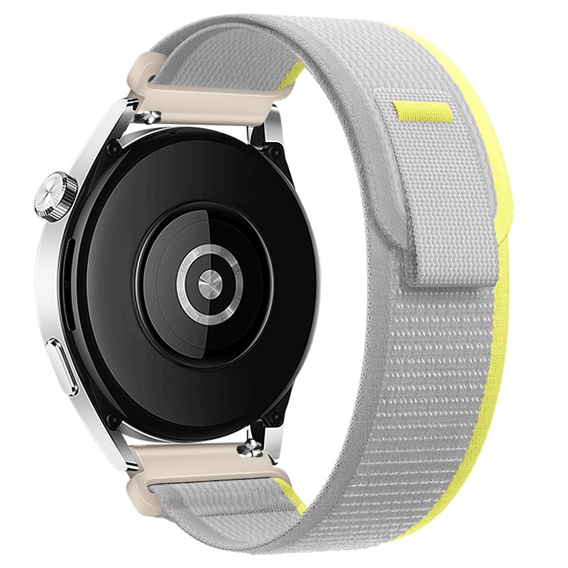 Watchband Hoco WH04 Belle Series από Nylon για Samsung Huawei Xiaomi Vivo OPPO κα 22mm Universal Κίτρινο-Λευκό