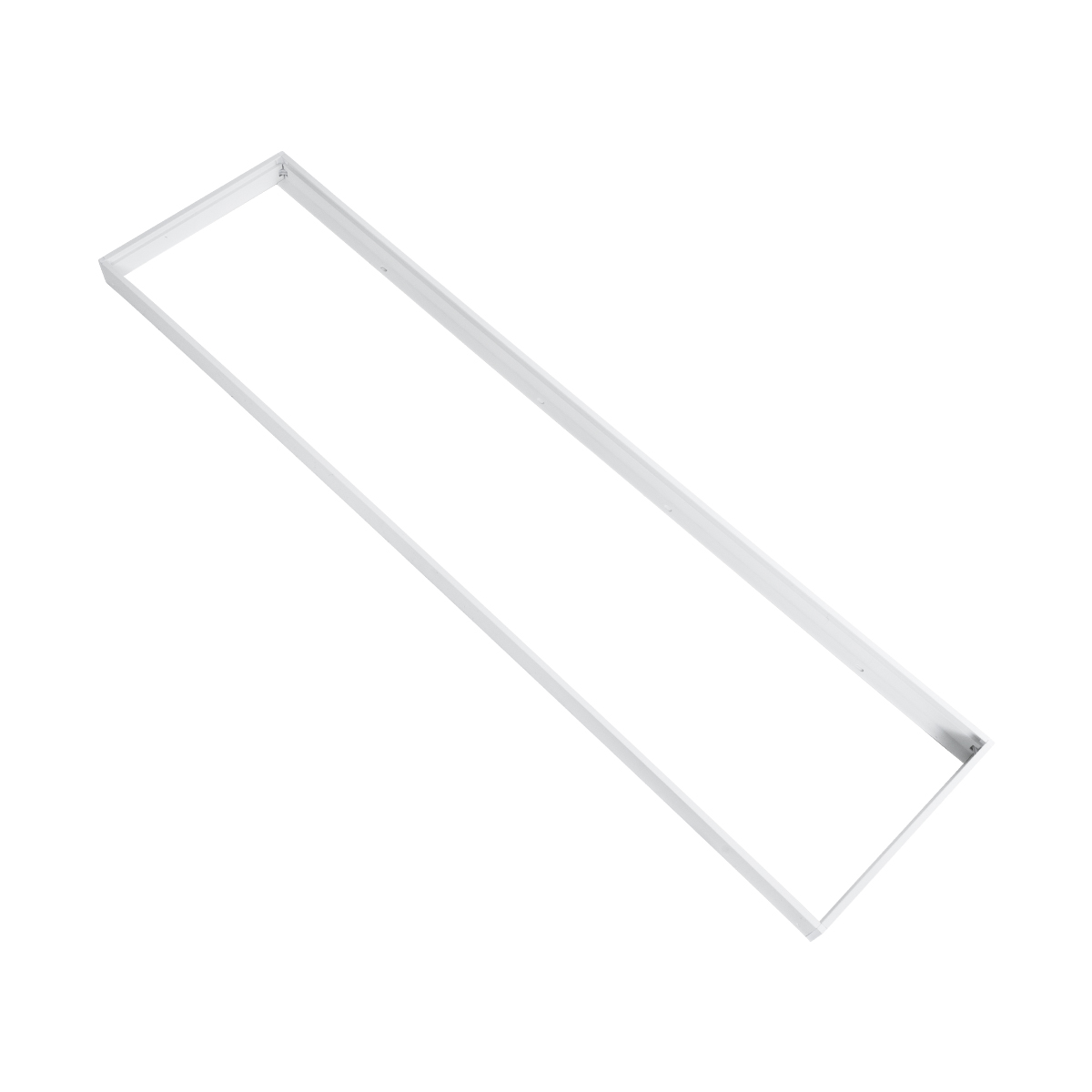 GloboStar® 60221 Πλαίσιο Στήριξης PVC Επιτοίχιας Τοποθέτησης για LED Panel 120x30cm – Λευκό