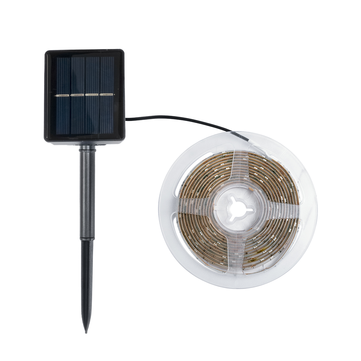 GloboStar® SOLAR LEDSTRIP 70421 Αυτόνομο Ηλιακό Σετ Ταινία LED 3m 3W/3m 90LED 2835 SMD 30lm/m 120° με Ενσωματωμένα Προγράμματα Λειτουργίας – Αδιάβροχο IP65 – RGB – Μ300 x Π0.8 x Υ0.3cm – 2 Χρόνια Εγγύηση