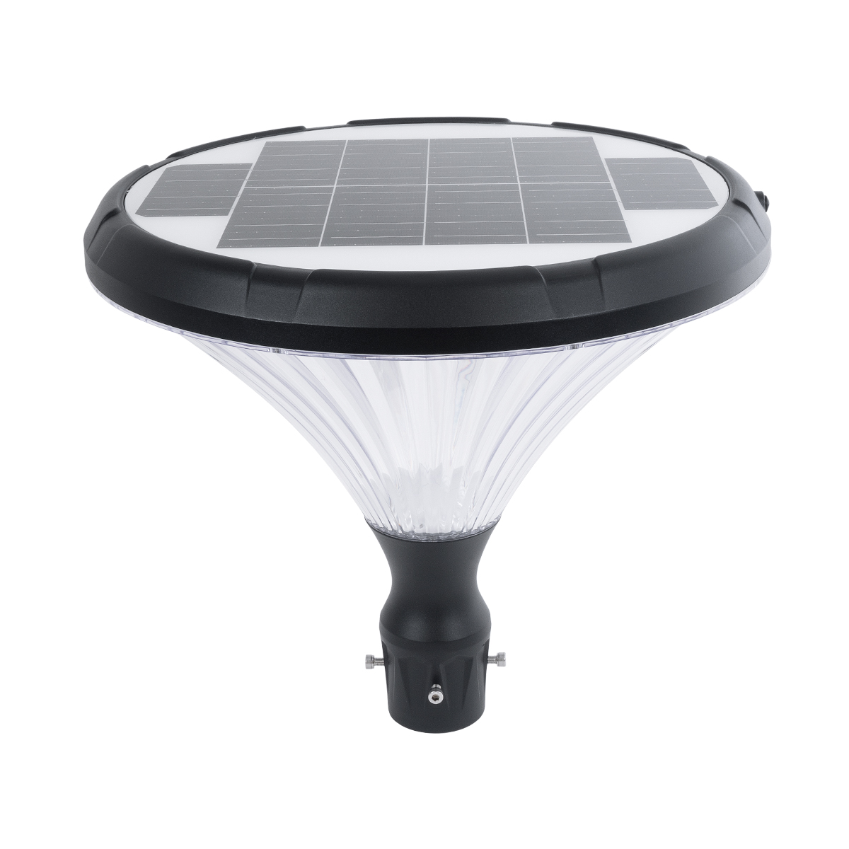 GloboStar® SOLARIOS 90502 Professional LED Solar Urban Park Light Αυτόνομο Ηλιακό Φωτιστικό Πλατείας – Πάρκου – Κήπου 40W 550lm 120° με Ενσωματωμένο Φωτοβολταϊκό Panel 6V 12W & Επαναφορτιζόμενη Μπαταρία Li-ion 3.2V 15000mAh με Αισθητήρα Ημέρας-Νύχτας – Αδιάβροχο IP65 Φ54 x Υ45cm Ψυχρό Λευκό 6000K – 2 Χρόνια Εγγύηση